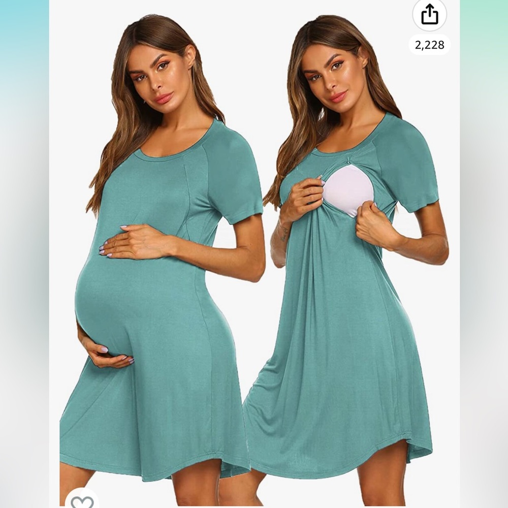 Amazon Women’s Delivery/Labor/Nursing/Maternity /Hospital Gown